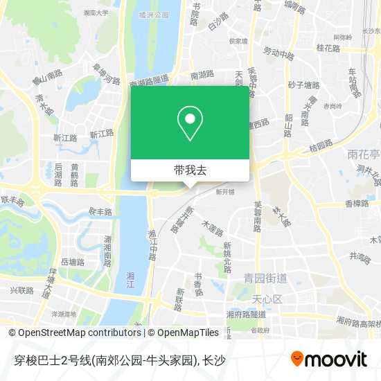 穿梭巴士2号线(南郊公园-牛头家园)地图