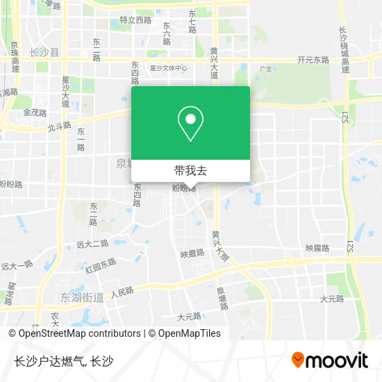 长沙户达燃气地图