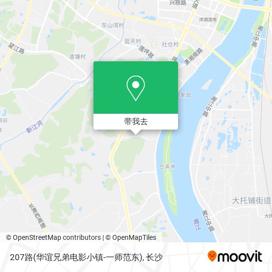 207路(华谊兄弟电影小镇-一师范东)地图