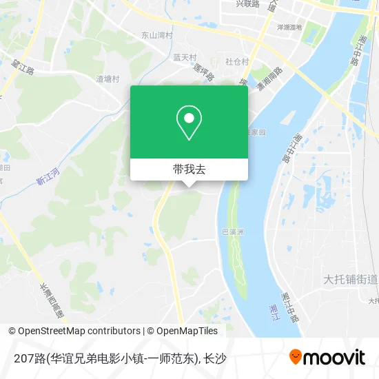 207路(华谊兄弟电影小镇-一师范东)地图
