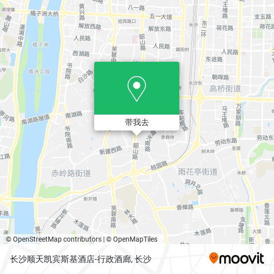 长沙顺天凯宾斯基酒店-行政酒廊地图