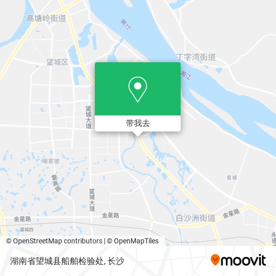 湖南省望城县船舶检验处地图