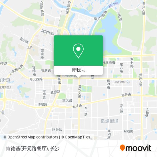 肯德基(开元路餐厅)地图