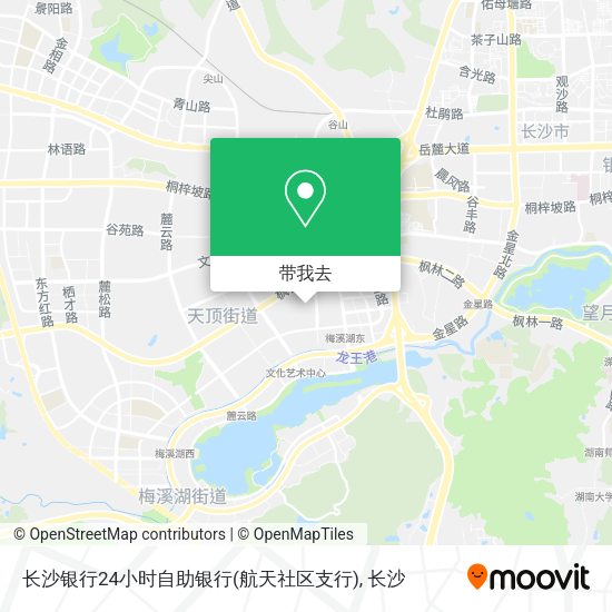 长沙银行24小时自助银行(航天社区支行)地图