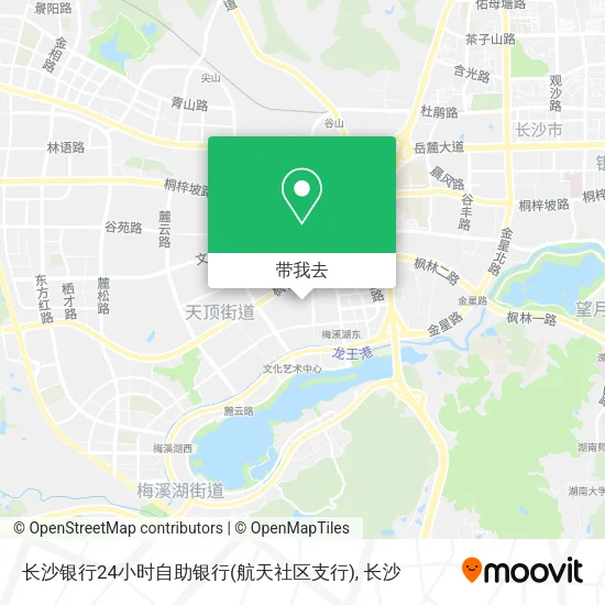 长沙银行24小时自助银行(航天社区支行)地图