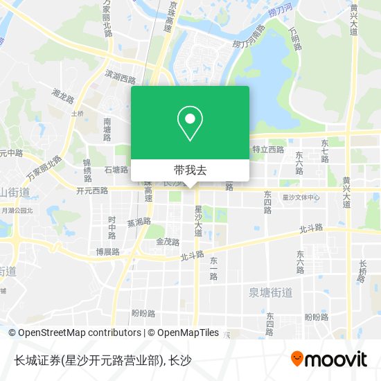 长城证券(星沙开元路营业部)地图
