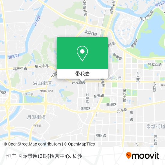 恒广·国际景园(2期)招营中心地图