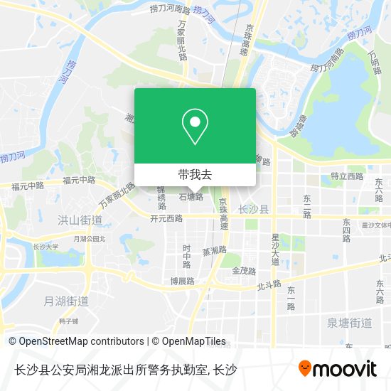 长沙县公安局湘龙派出所警务执勤室地图