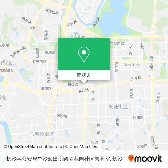 长沙县公安局星沙派出所圆梦花园社区警务室地图