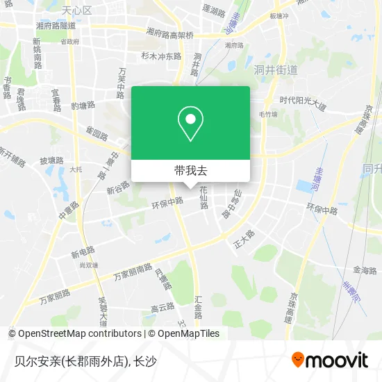 贝尔安亲(长郡雨外店)地图