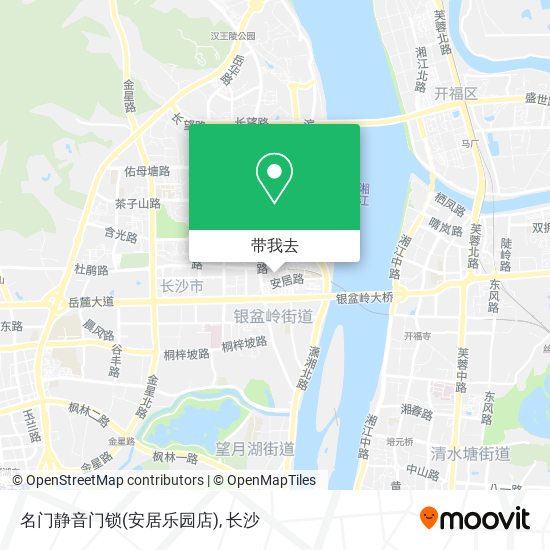 名门静音门锁(安居乐园店)地图
