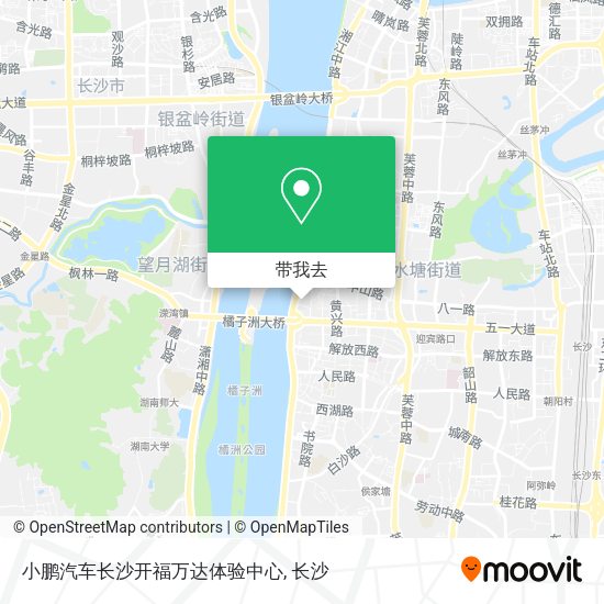 小鹏汽车长沙开福万达体验中心地图