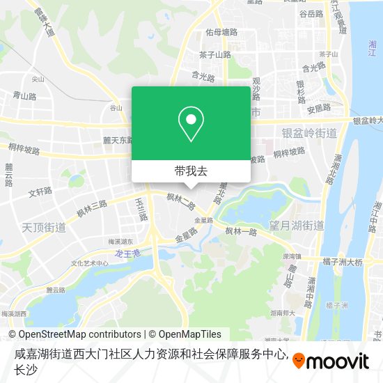 咸嘉湖街道西大门社区人力资源和社会保障服务中心地图