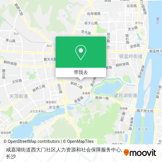 咸嘉湖街道西大门社区人力资源和社会保障服务中心地图