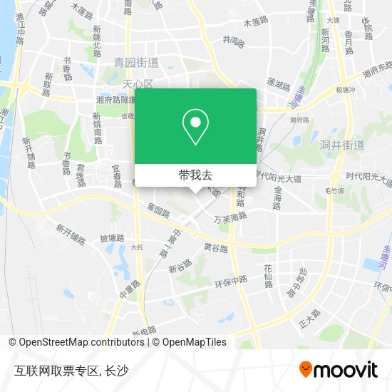 互联网取票专区地图