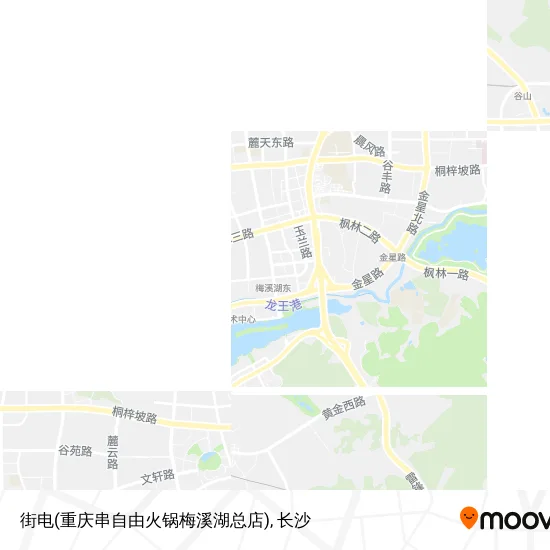 街电(重庆串自由火锅梅溪湖总店)地图