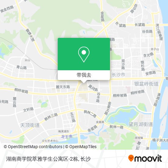 湖南商学院萃雅学生公寓区-2栋地图