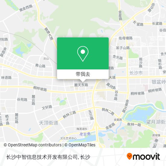 长沙中智信息技术开发有限公司地图