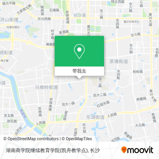 湖南商学院继续教育学院(凯舟教学点)地图