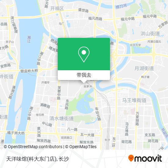 天洋味馆(科大东门店)地图