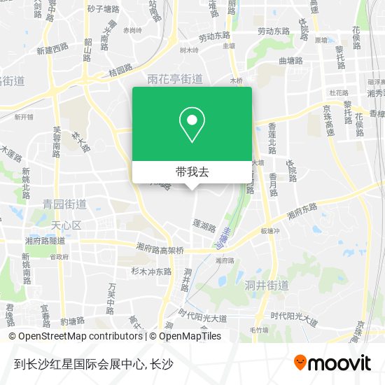 到长沙红星国际会展中心地图
