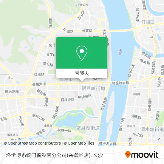 洛卡博系统门窗湖南分公司(岳麓区店)地图