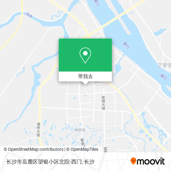 长沙市岳麓区望银小区北院-西门地图