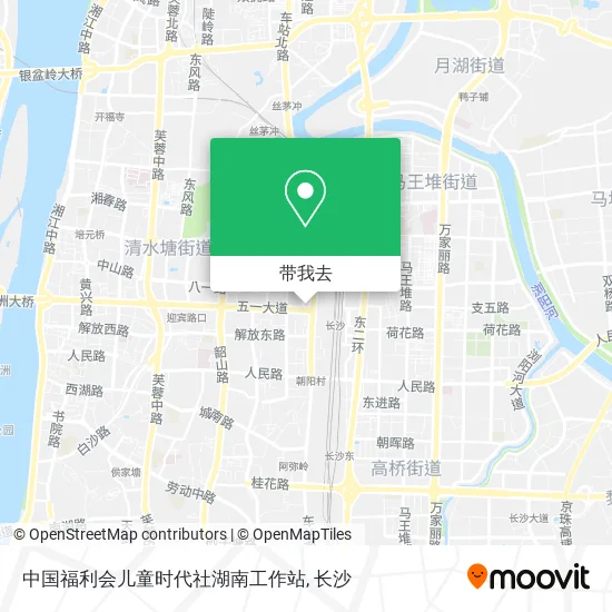 中国福利会儿童时代社湖南工作站地图