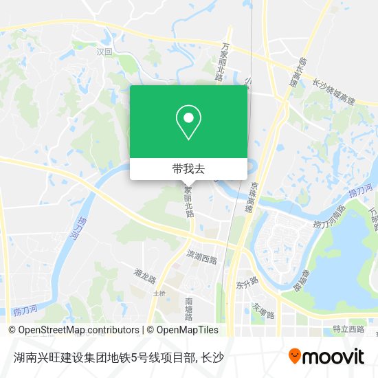 湖南兴旺建设集团地铁5号线项目部地图