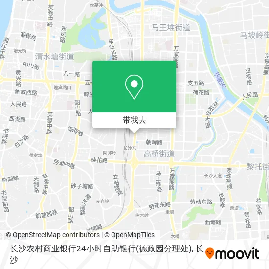 长沙农村商业银行24小时自助银行(德政园分理处)地图