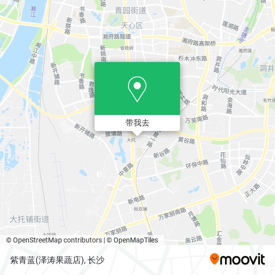 紫青蓝(泽涛果蔬店)地图