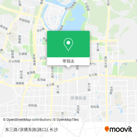 东三路/凉塘东路(路口)地图