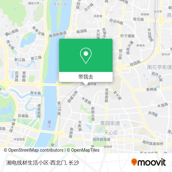 湘电线材生活小区-西北门地图