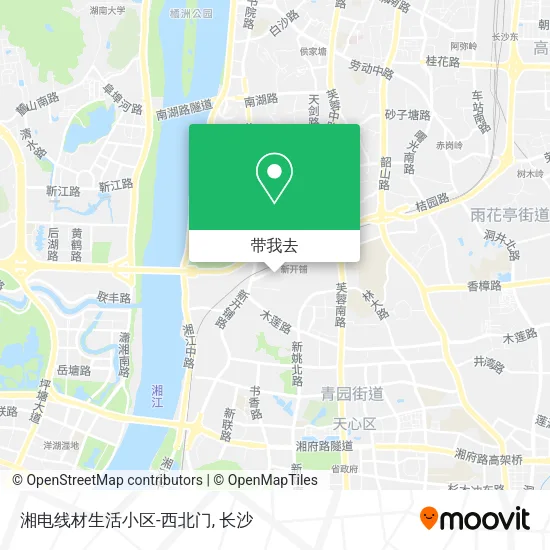 湘电线材生活小区-西北门地图
