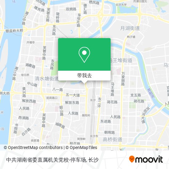 中共湖南省委直属机关党校-停车场地图