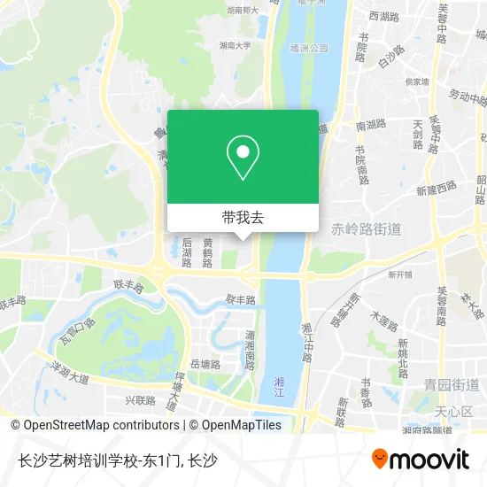 长沙艺树培训学校-东1门地图