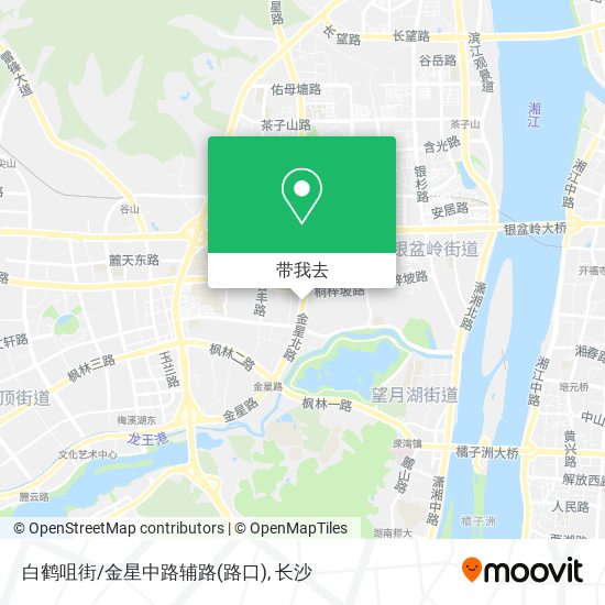 白鹤咀街/金星中路辅路(路口)地图