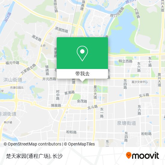 楚天家园(通程广场)地图