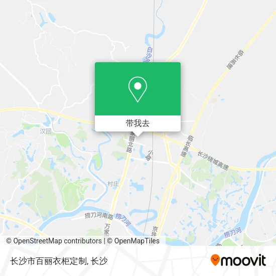长沙市百丽衣柜定制地图