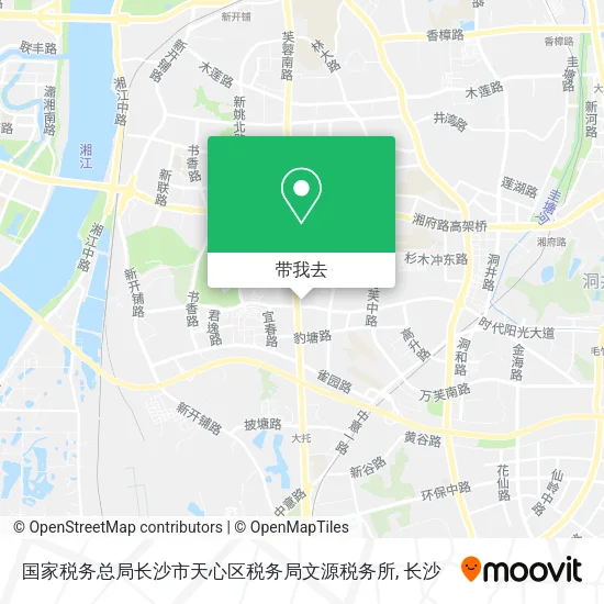国家税务总局长沙市天心区税务局文源税务所地图