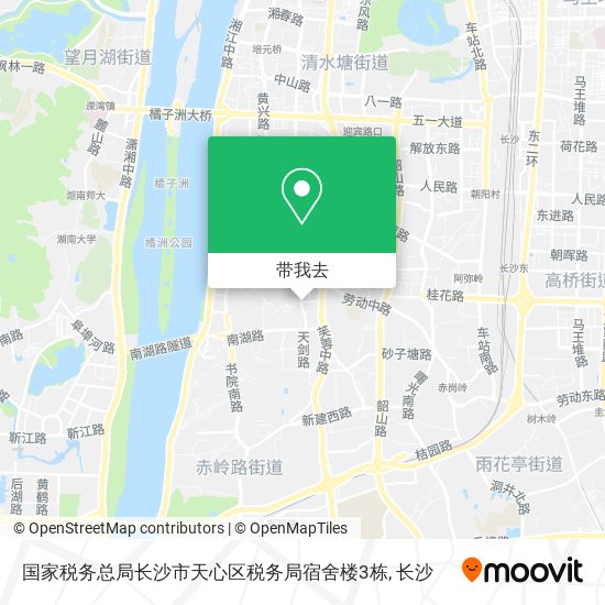国家税务总局长沙市天心区税务局宿舍楼3栋地图