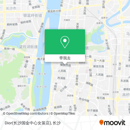 Dior(长沙国金中心女装店)地图