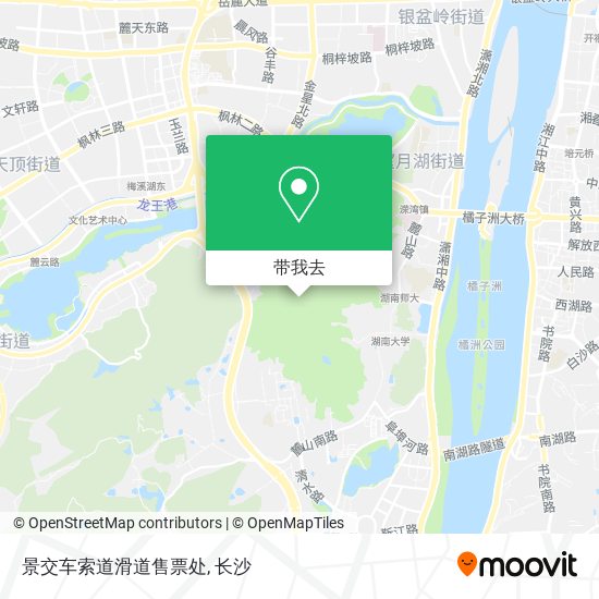 景交车索道滑道售票处地图