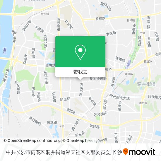 中共长沙市雨花区洞井街道湘天社区支部委员会地图