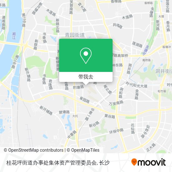 桂花坪街道办事处集体资产管理委员会地图