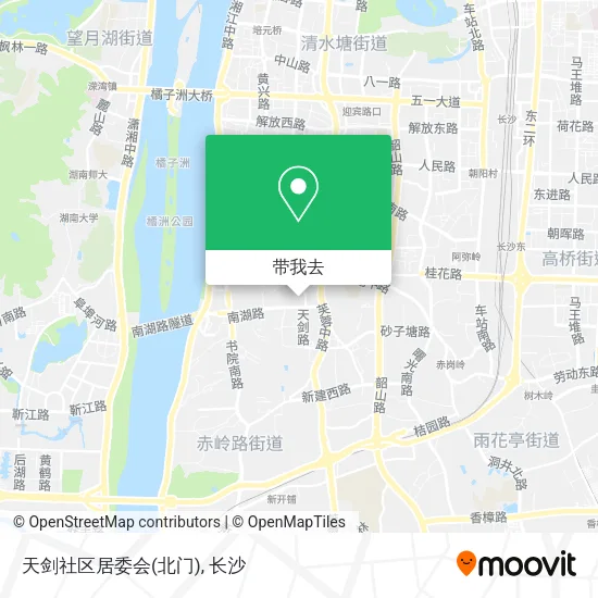天剑社区居委会(北门)地图