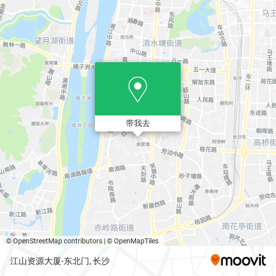 江山资源大厦-东北门地图