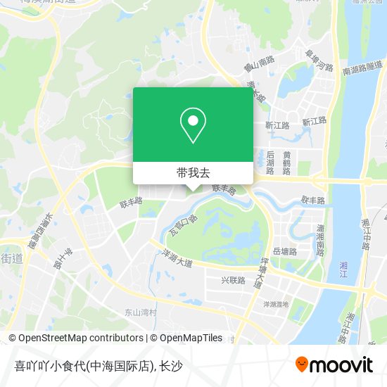 喜吖吖小食代(中海国际店)地图