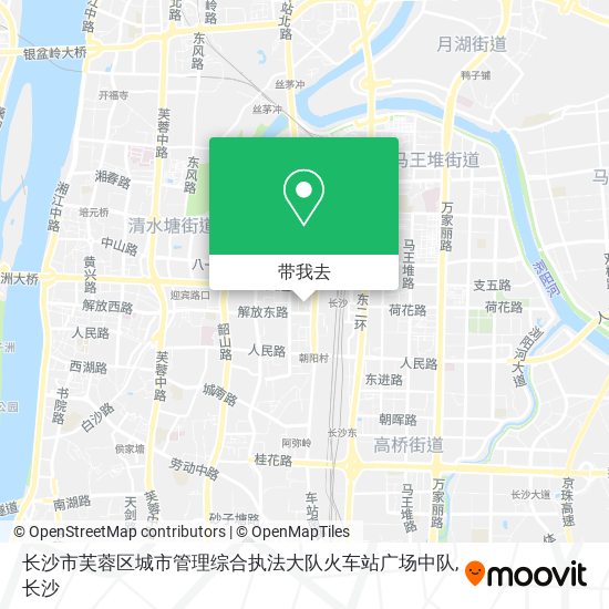 长沙市芙蓉区城市管理综合执法大队火车站广场中队地图