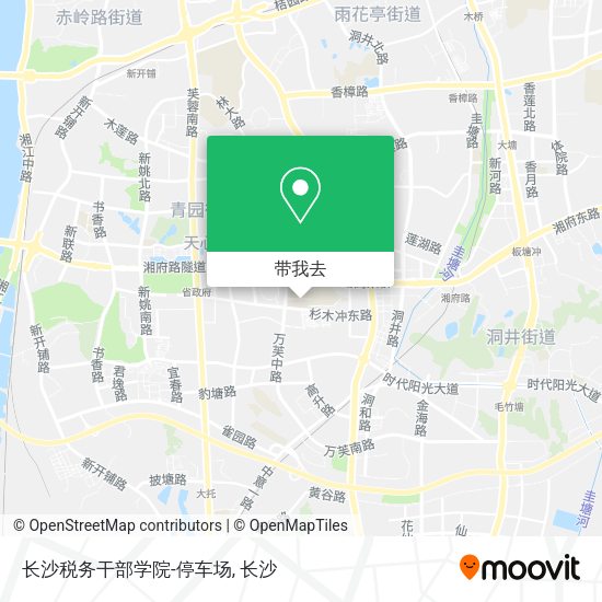 长沙税务干部学院-停车场地图